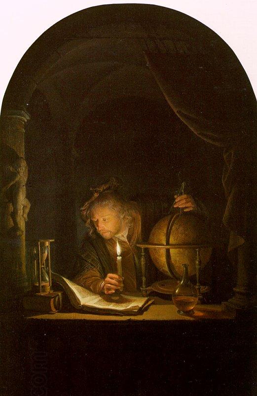 Gerrit Dou Astronomer by Candlelight China oil painting art